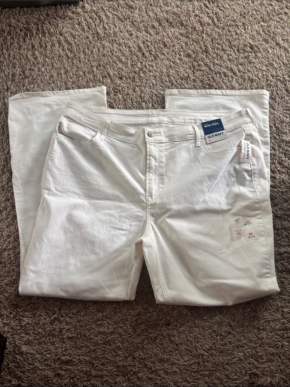 Old Navy Women’s White Straight Jeans - Classic Straight Fit